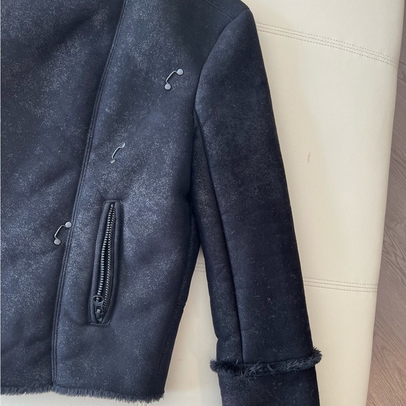 Free People Faux Shearling Moto Jacket - Picture 11 of 14